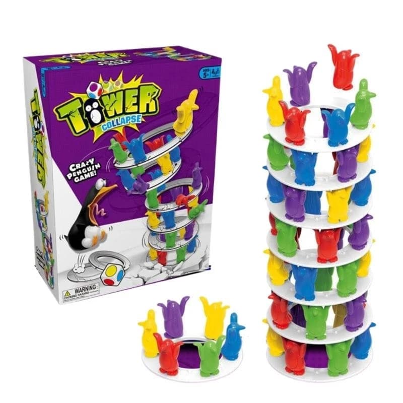 Game impilamento della torre Build Toppling Spieging Tower Tower Party Family Game per bambini Bilancia per