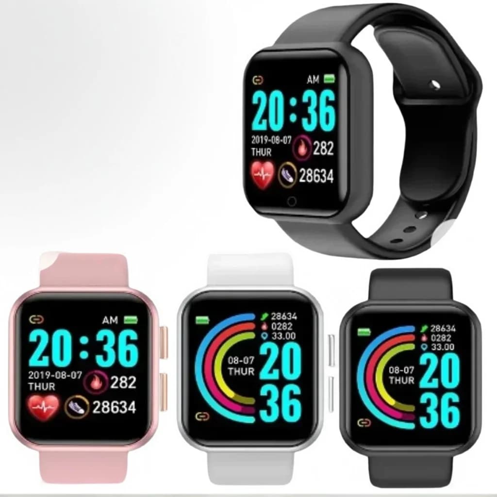 Bluetooth smart watches for men and women: phone controlled musical fitness bracelet with health monitor