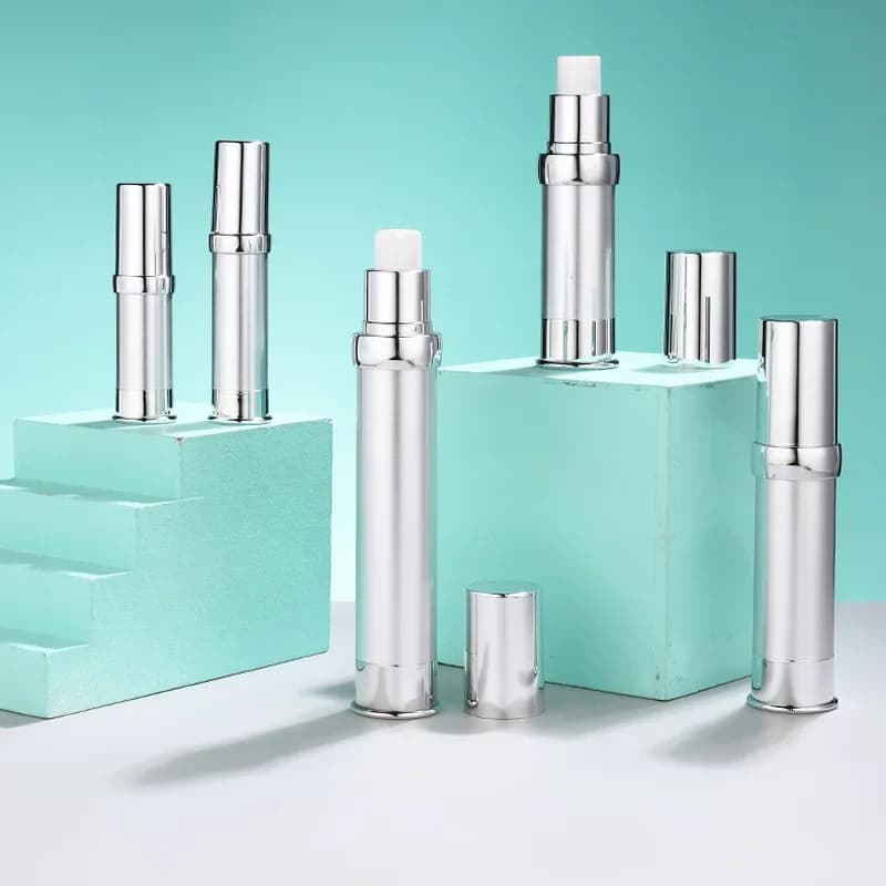 5ml-30ml Airless Pump Bottle Alumina Silver Cosmetic Containers Liquid Foundation Bottle Perfume Atomizer Empty Spray Bottle