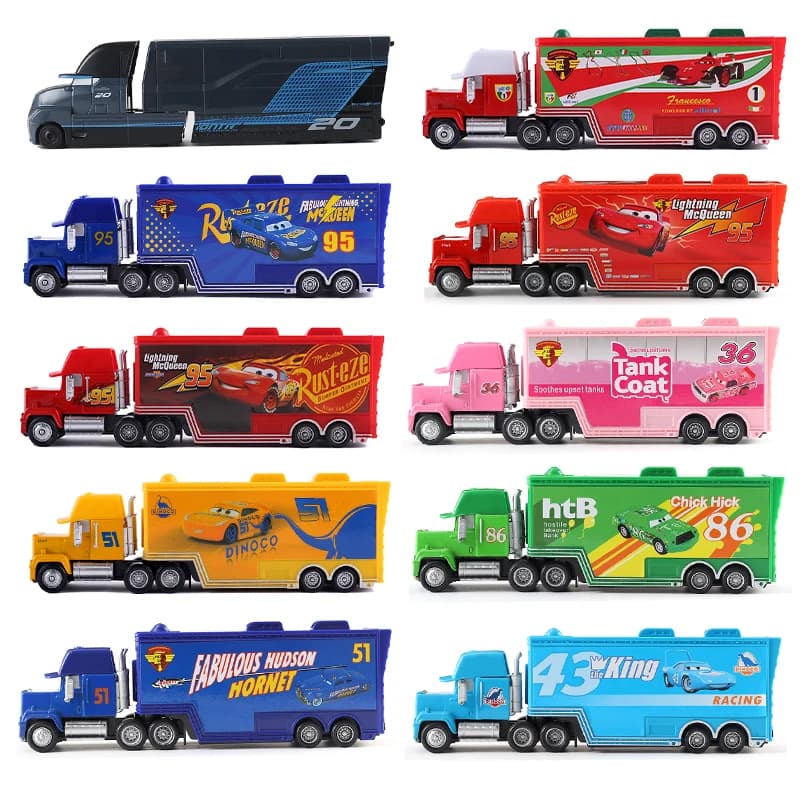 Car Disney Pixar 2 3 Toy Mack Lightning McQueen Metal Truck Jackson Storm Chick Hicks cruz ramirez Collection Gift Model for Kids
