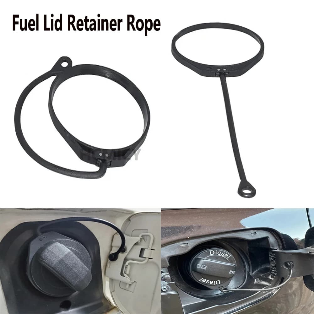 Vehicle Fuel Cap Safety Rope Wear-Resistant Retainer Strap for Tank Lid Fixing Easy Installation Gasoline Cap Rope