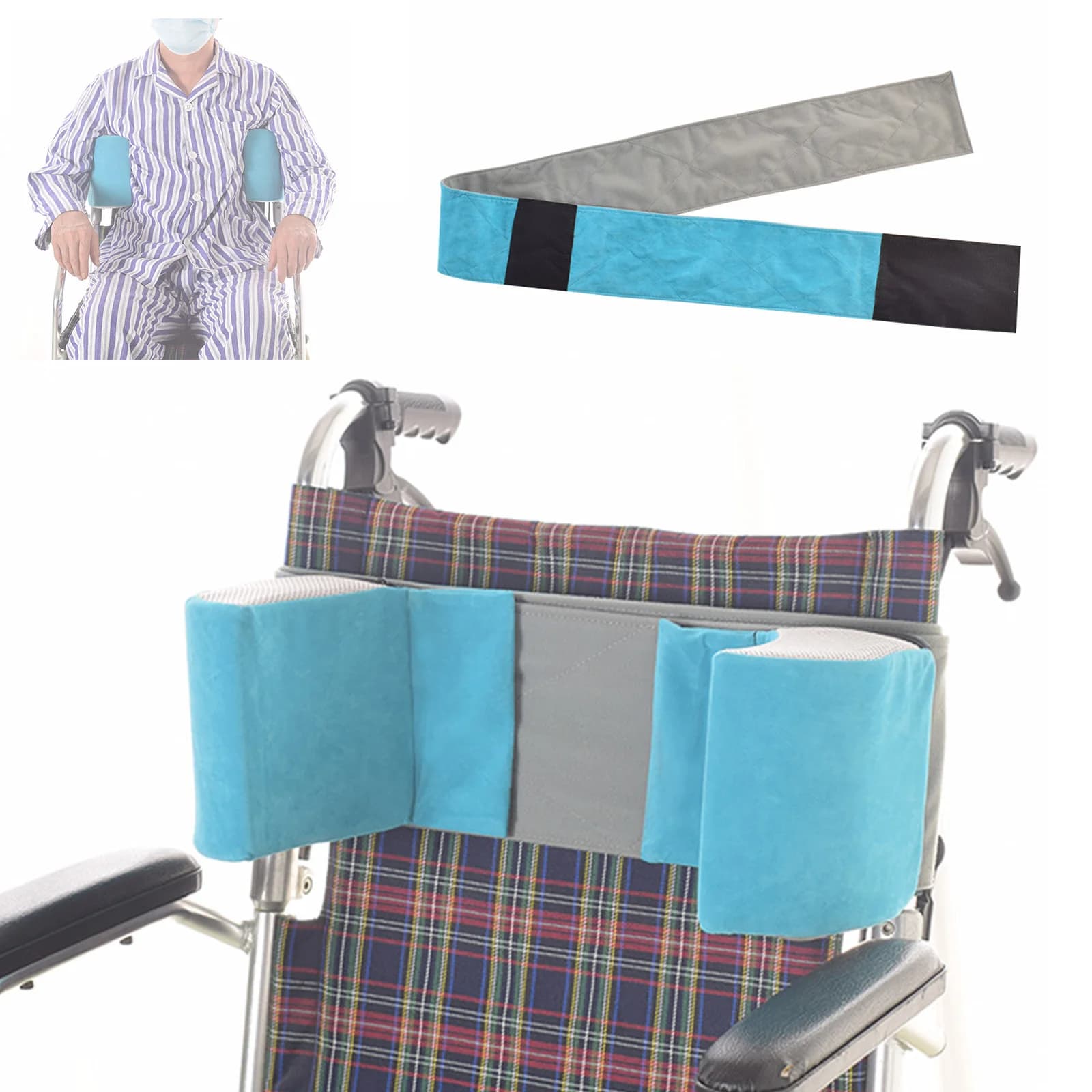 Side Support Cushion for Rotelle Chair, Adjustable Foam Side Curtain, Side Protections, Back Support for Seniors