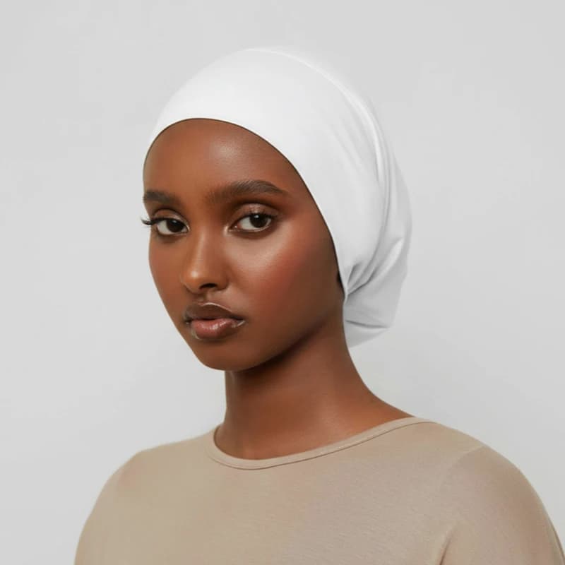 Solid Color Turban Ethnic Style Elastic Ribbon Head Scarf For Women Girls Fashion Beanie Hat Head Scarf Fashion Hair Accessories