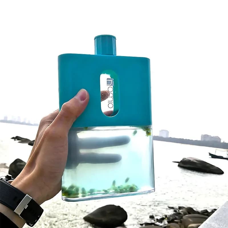 BPA FREE Plastic Travel Bottle Water Bottle 500ml A6 A5 Paper Bottle Outdoor Water Bottle Apartment Pad Portable Drink Bottle