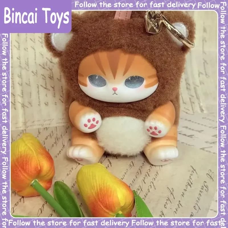 Nuova Serie di Giocattoli Mofusand Fluffy Kittens, Gatto Squalo, Scatola Sorpresa, Collezione di Giocattoli, Ornamento da Scrivania, Ciondolo di Tendenza, Replica