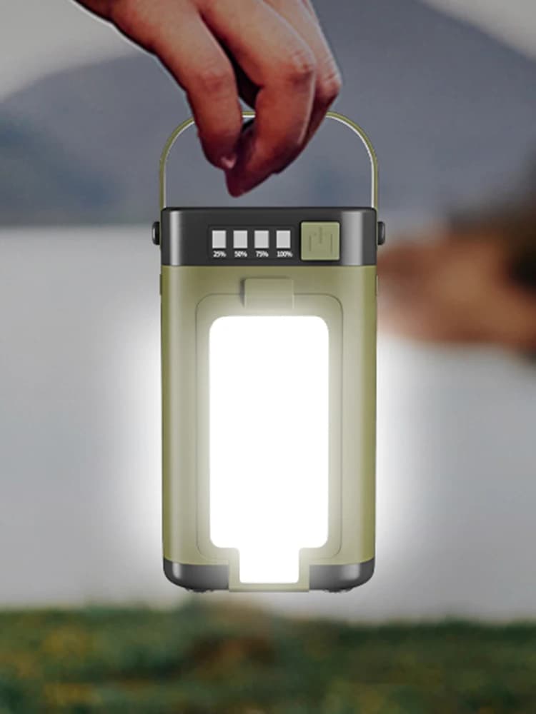 Foldable Camping Light Power Bank Solar Camping Lantern Portable LED Tent Light for Camping Hiking Fishing