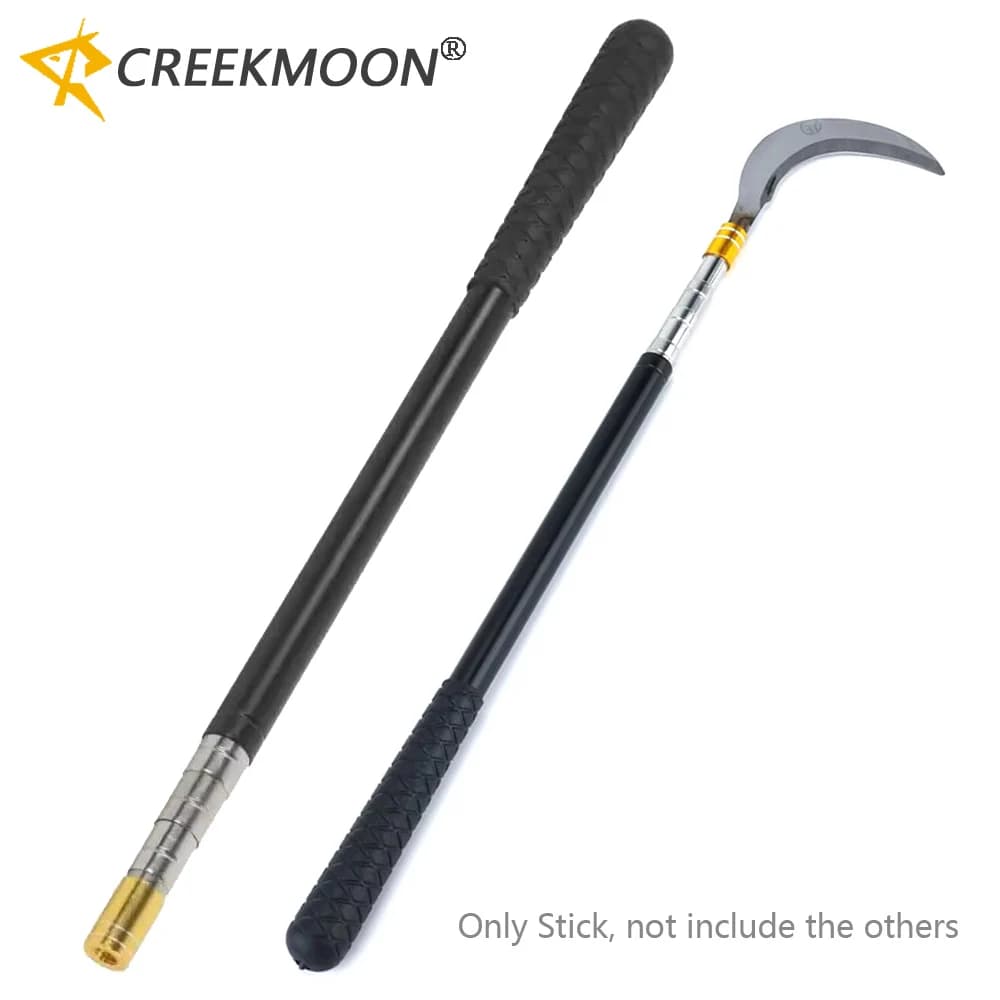 Canna da Pesca Telescopica in Acciaio Inossidabile da 1,5 m per Rete con Diametro Interno di 8 mm, 5 Sezioni, Estensibile per Gabbia da Pesca a Rete per Fiume