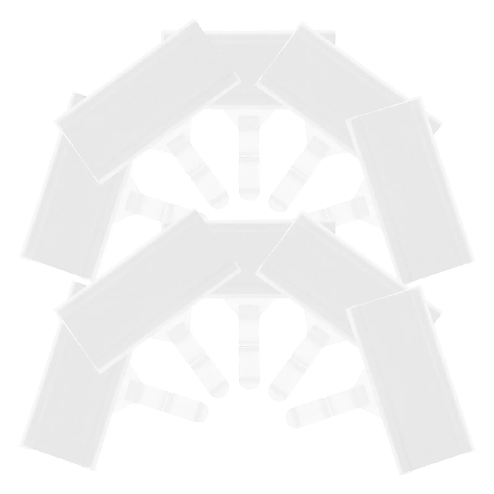 20 Pezzi Portaetichette in Plastica con Gancio per Espositori, Scaffali e Mensole, 76x35mm, Robusti e Riutilizzabili