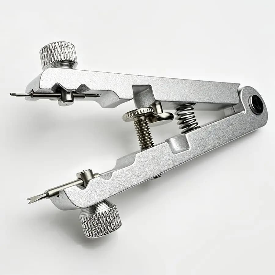 Watch Band Link Remover Kit – Spring Bar Pliers & Tweezers Set, Professional Bracelet Pin Straps Repair Tool, Essential Watchmaker Supplies (Silver)