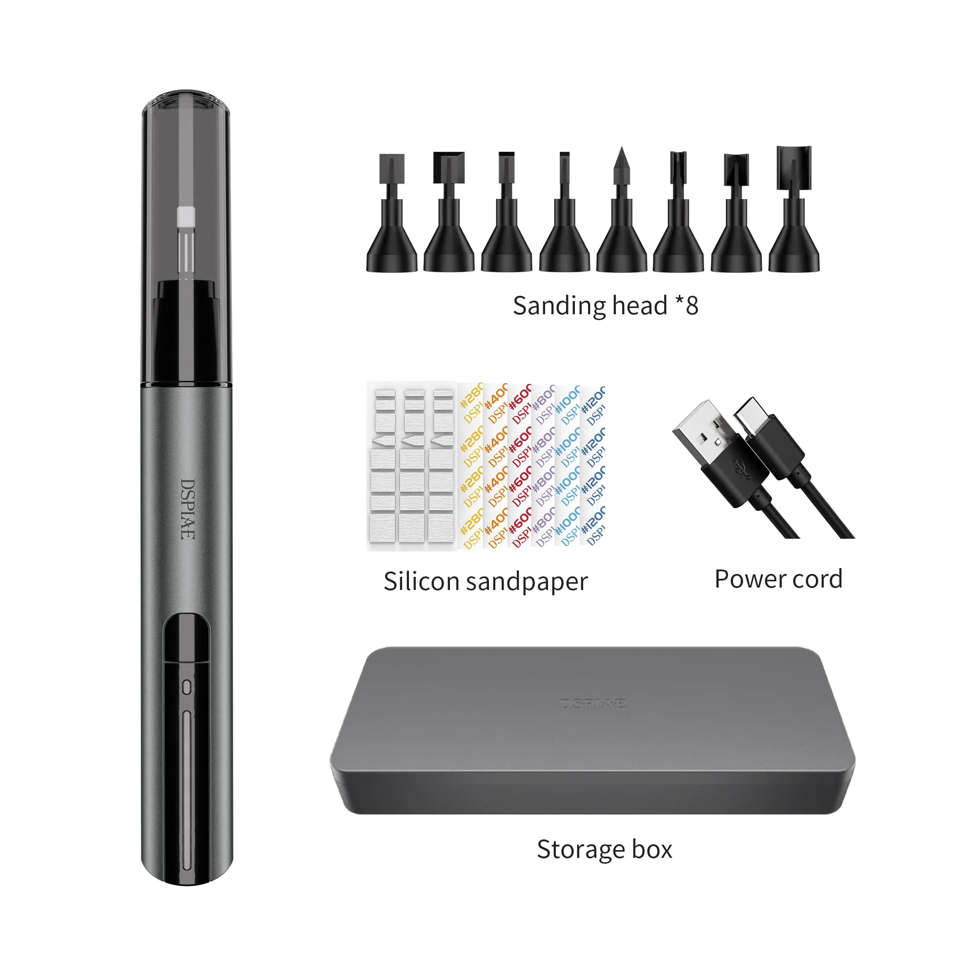 DSPIAE ES-A pro Electric Grinder Updated Alternative Illustive Shadow Assembly Model Hobby Pen Pen Kit of handcrafted tools