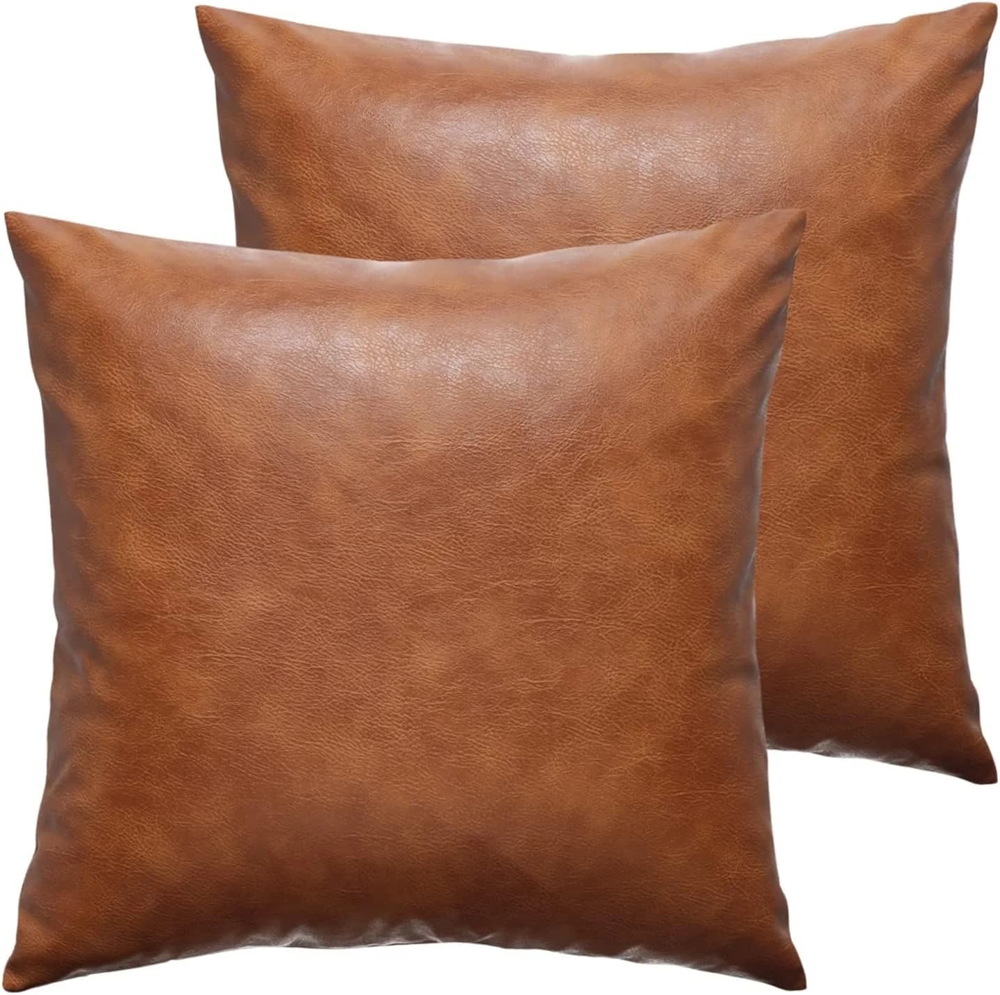 Large pillow lining 50/60CM Decorative cushion cover in eco-leather Modern solid outdoor luxury pillowcase for sofa bed