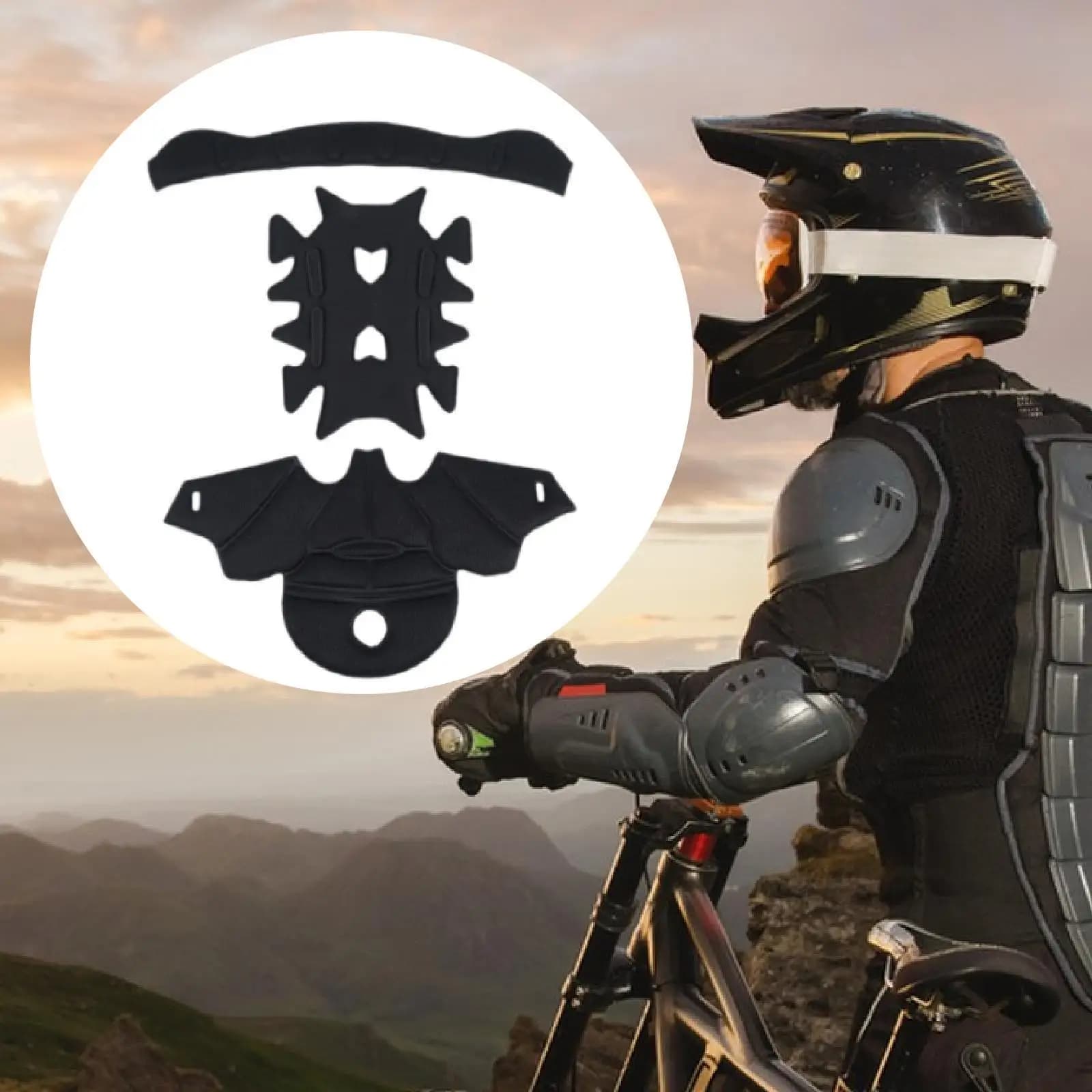 Cuscinetti per casco Kit imbottitura per casco morbido per skateboard Bici da strada Sport all'aria aperta