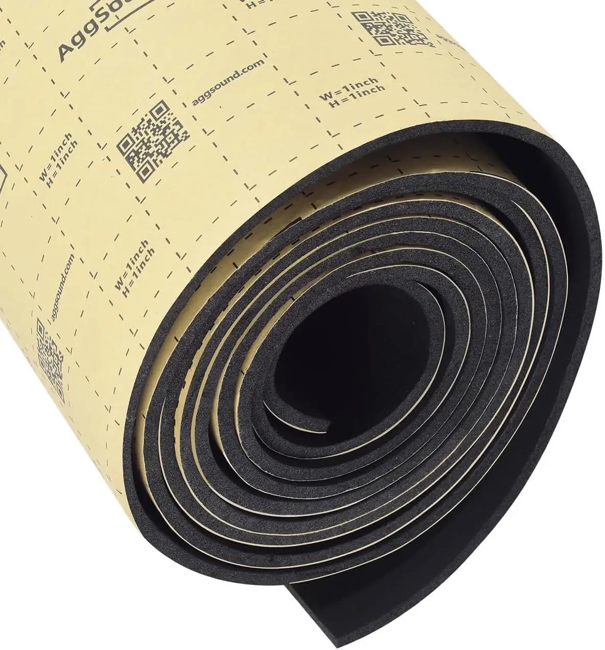 Tappetino Fonoassorbente in Schiuma a Celle Chiuse da 4mm, Isolamento Termico Autoadesivo per Cofano Auto, Scudo Termico per Riduzione del Rumore Auto