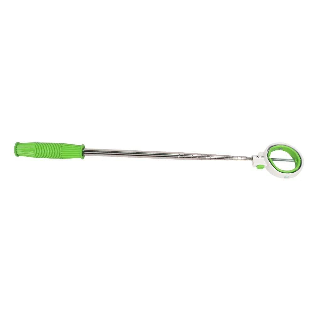Stainless Steel Golf Ball Retriever Locking Clip Double Ring Head Golf Ball Grabber Extendable Pole Lightweight