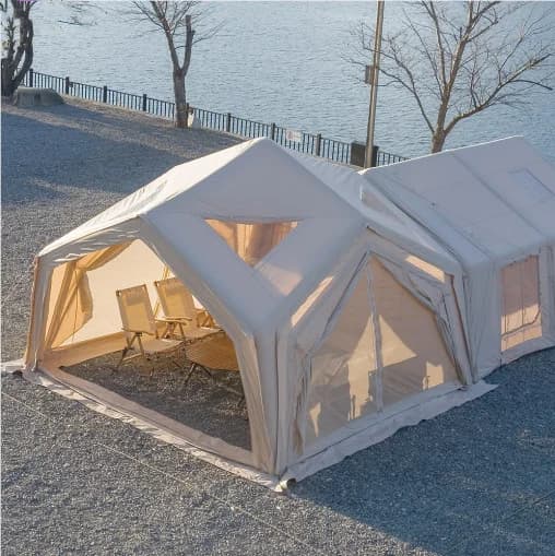 Grande Tenda Gonfiabile a Cubo per Feste Familiari con Isolamento Invernale per Campeggio all'Aperto