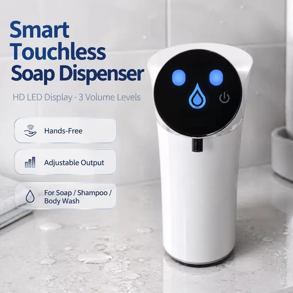 USB 3-Speed Adjustable Rechargeable Infrared Automatic Foaming Hand Sanitizer Dispenser, Touchless, Suitable for Bathroom and Ki