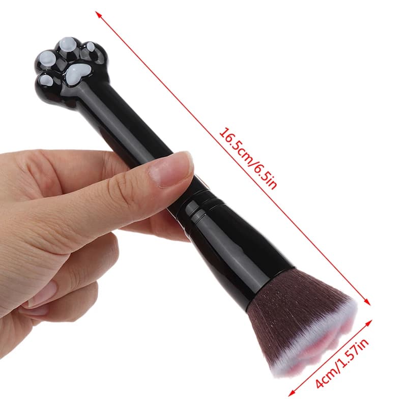 NUOVO Pennello Trucco Unghia di Gatto 1 Pezzo, Pennello Ombretto Multiuso, Pennelli Portatili per Fondotinta e Cosmetici, Strumenti per il Make-up