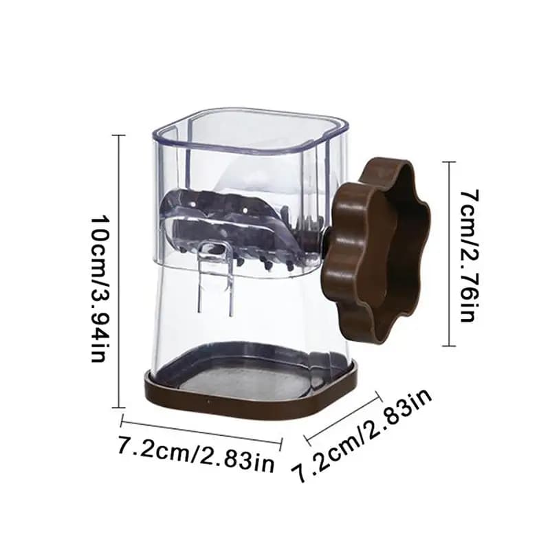 Trituratore Manuale per Frutta, Noci e Cioccolato - Accessorio da Cucina Portatile per Pasta di Arachidi e Frutta Secca