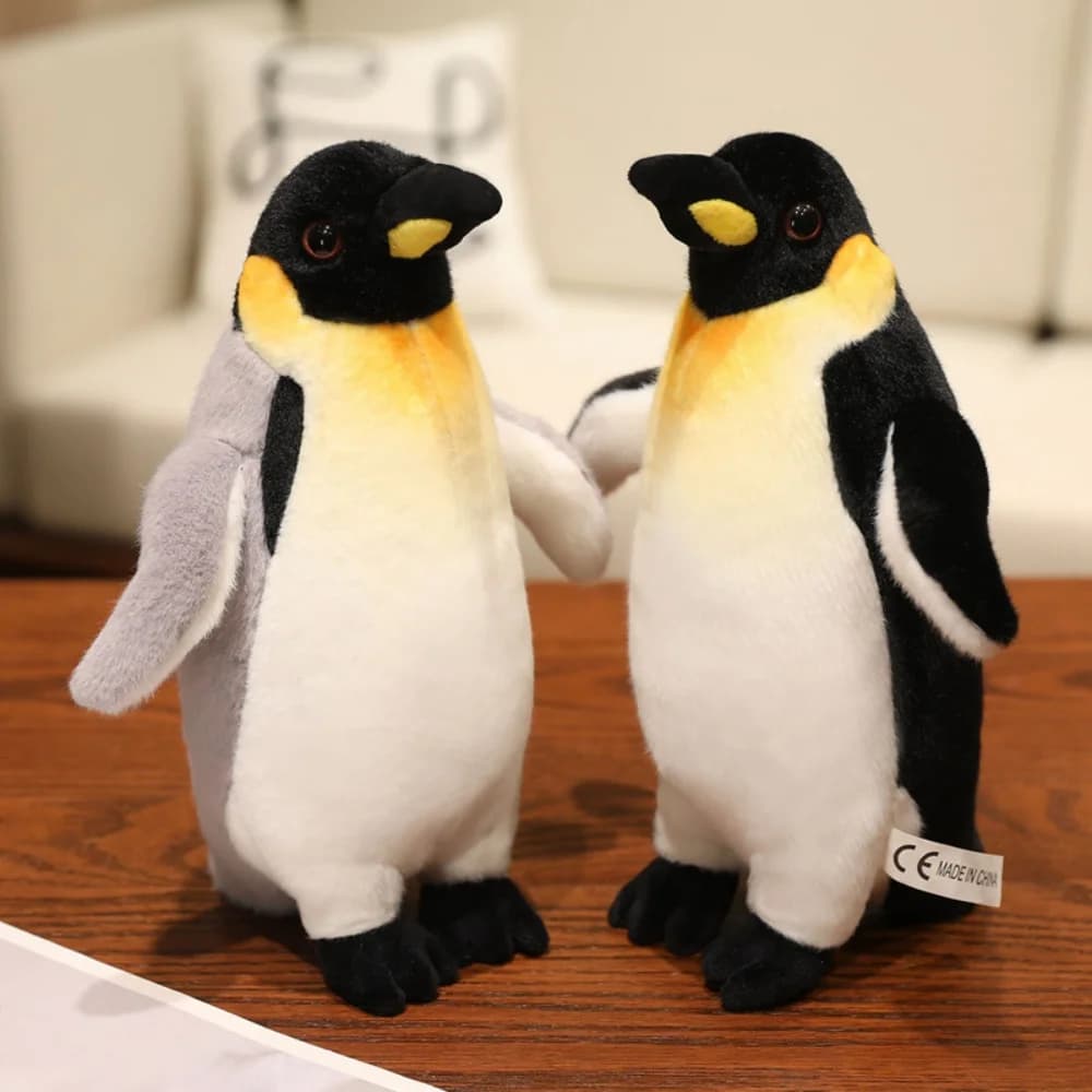 Peluche di Pinguino Carino e Soffice, Simulazione di Pinguino in Piedi, Animale di Peluche Antartico, Decorazione per la Casa