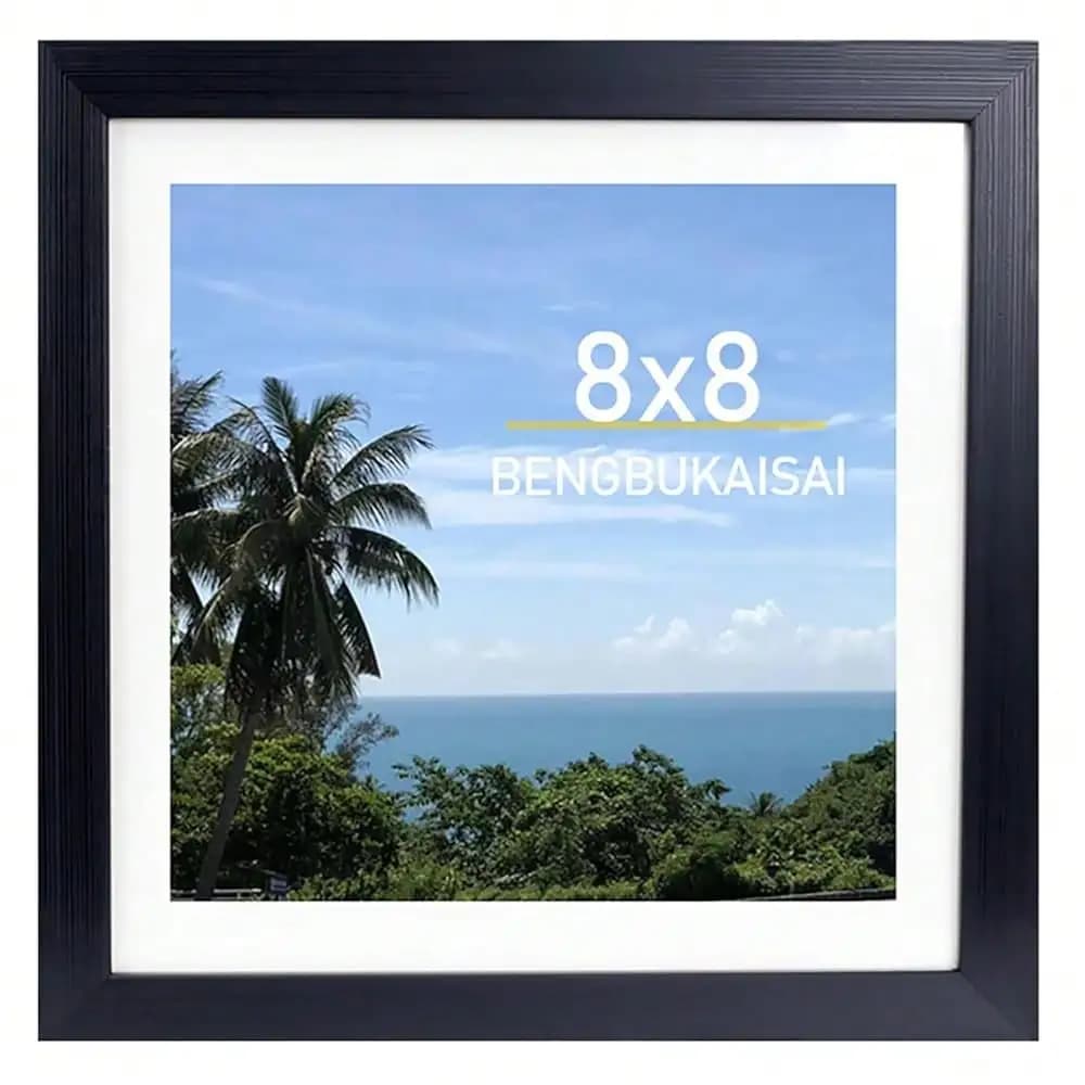 Photo frame 12x18, to store 11x17 images with passepartout or 12x18 without, wall frame, black, 1 piece