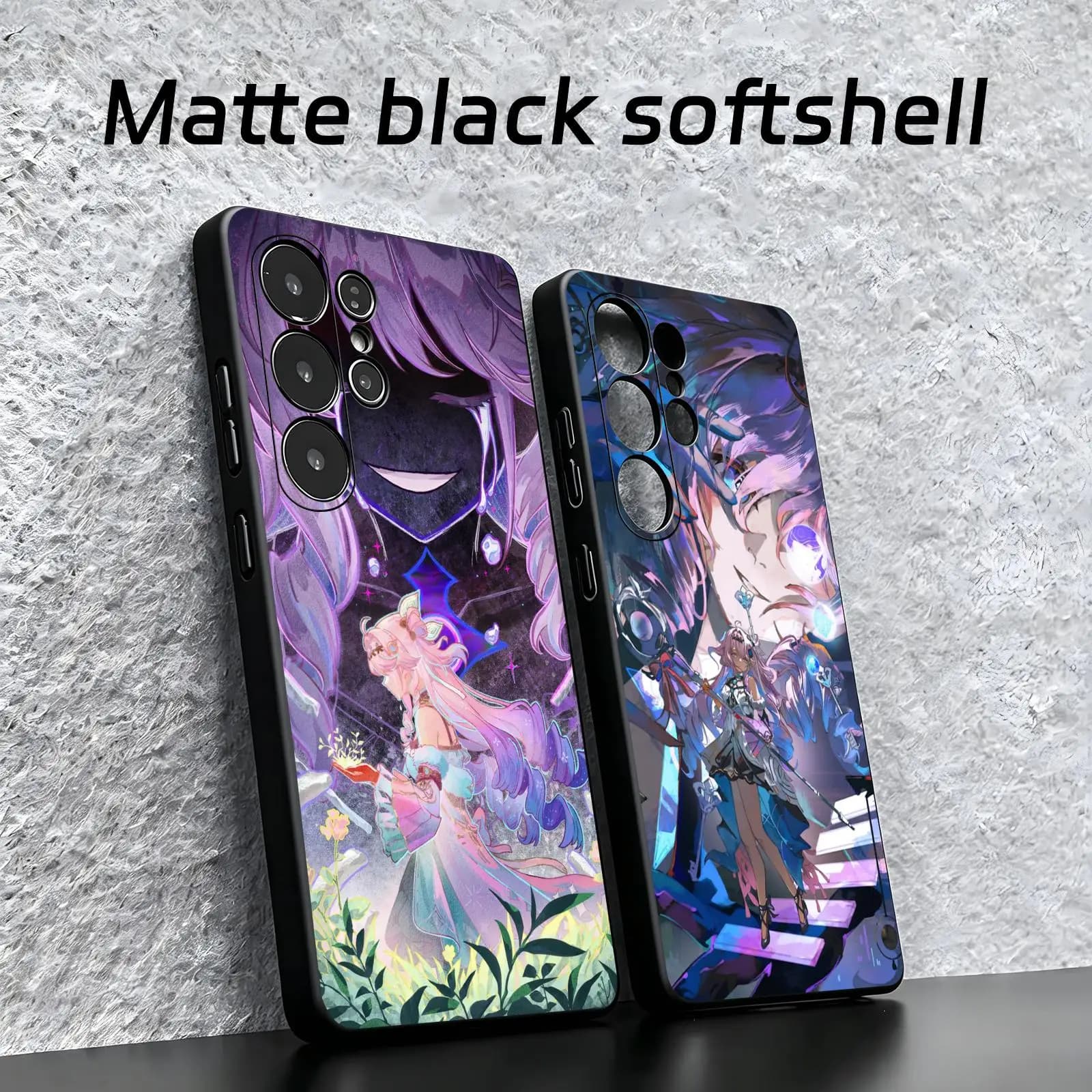 Wuthering Waves DENIA Phone Case For Samsung S26 S25 S24 S23 S22 S21 S20 Ultra Note20 Soft black Shockproof Cover