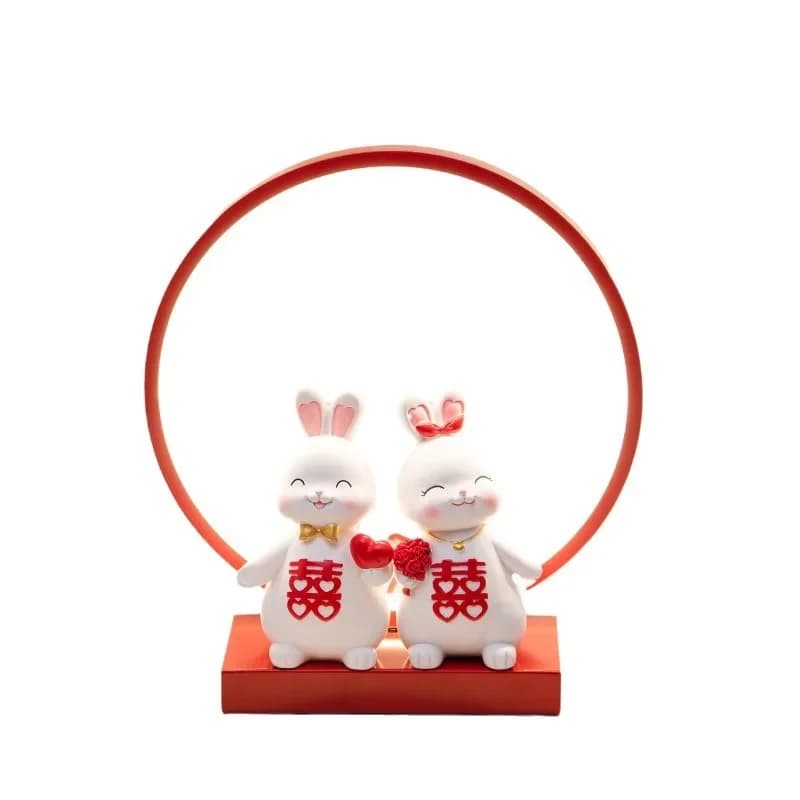 Wedding desk, everbright, bedside lamp for weddings, festive red wedding gift for friends, newly born wedding lamp and brides
