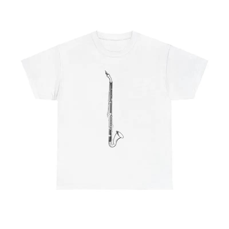 Sassofono Strumento T Shirt musica tenore clarinetto musicista a fiato classico