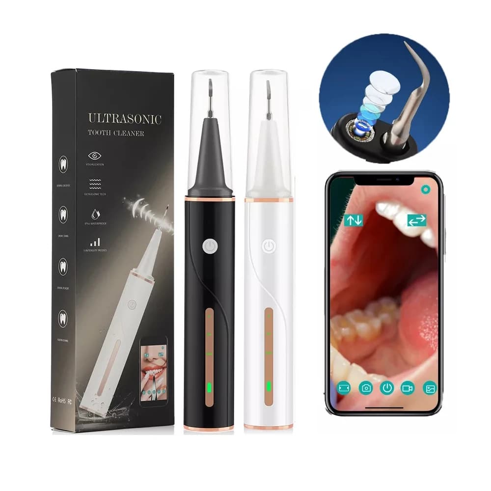 Ultrasonic Teeth Cleaner Dental Scaler Calculus Tartar Remover Dentistry Tool LED Teeth Whitening Oral Care Stain Cleaner