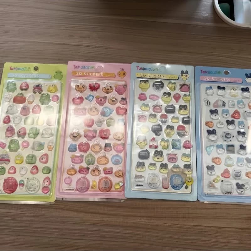 Adesivi 3D Hot Bonbon Tamagotchi fai da te, sigilli a goccia, decorazioni Kawaii per laptop, scrapbook, bomboniere, giocattoli collezionabili derivati dall'animazione