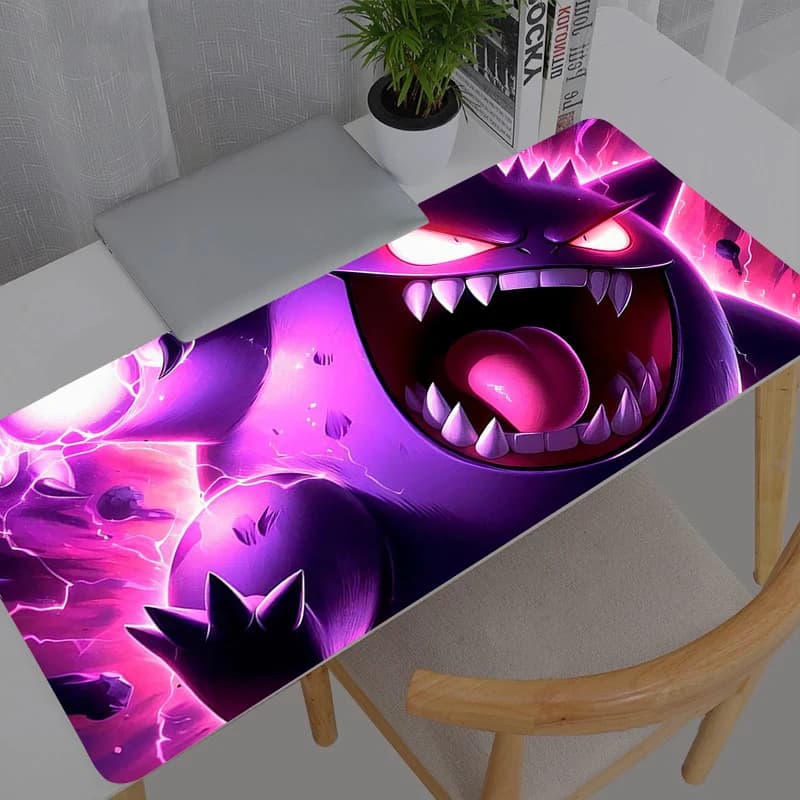 Tappetino per Mouse da Gaming Varmilo, Accessori per Computer, Anime Pokemon Pikachu Gengar, Tappeto XXL per Scrivania, Mousepad