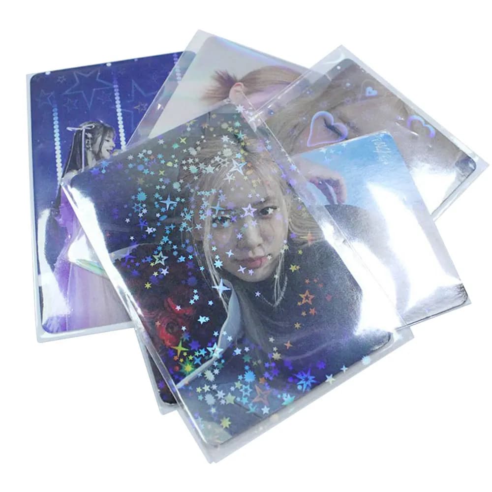 50 pezzi di maniche per carte Photcards protezione trasparente Kpop Shield giochi da tavolo carte dei tarocchi Three reals Poker Multi-size Toploader
