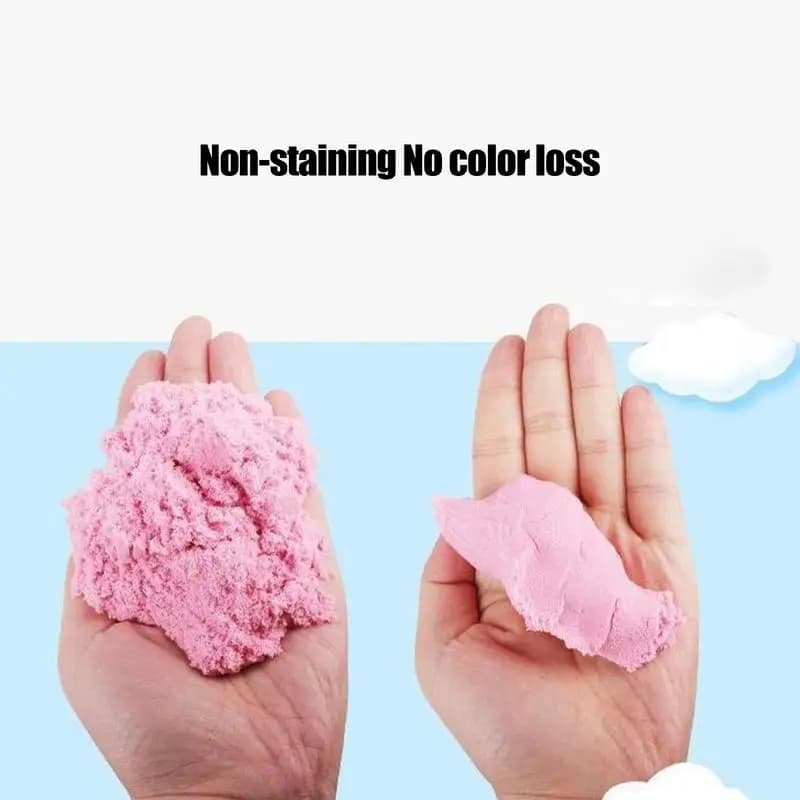 Play Sand Indoor Sand Mold Set colorato Play Sand Sensory Sand con Base cuscino gonfiabile giocoso per ragazzi e ragazze Toddler