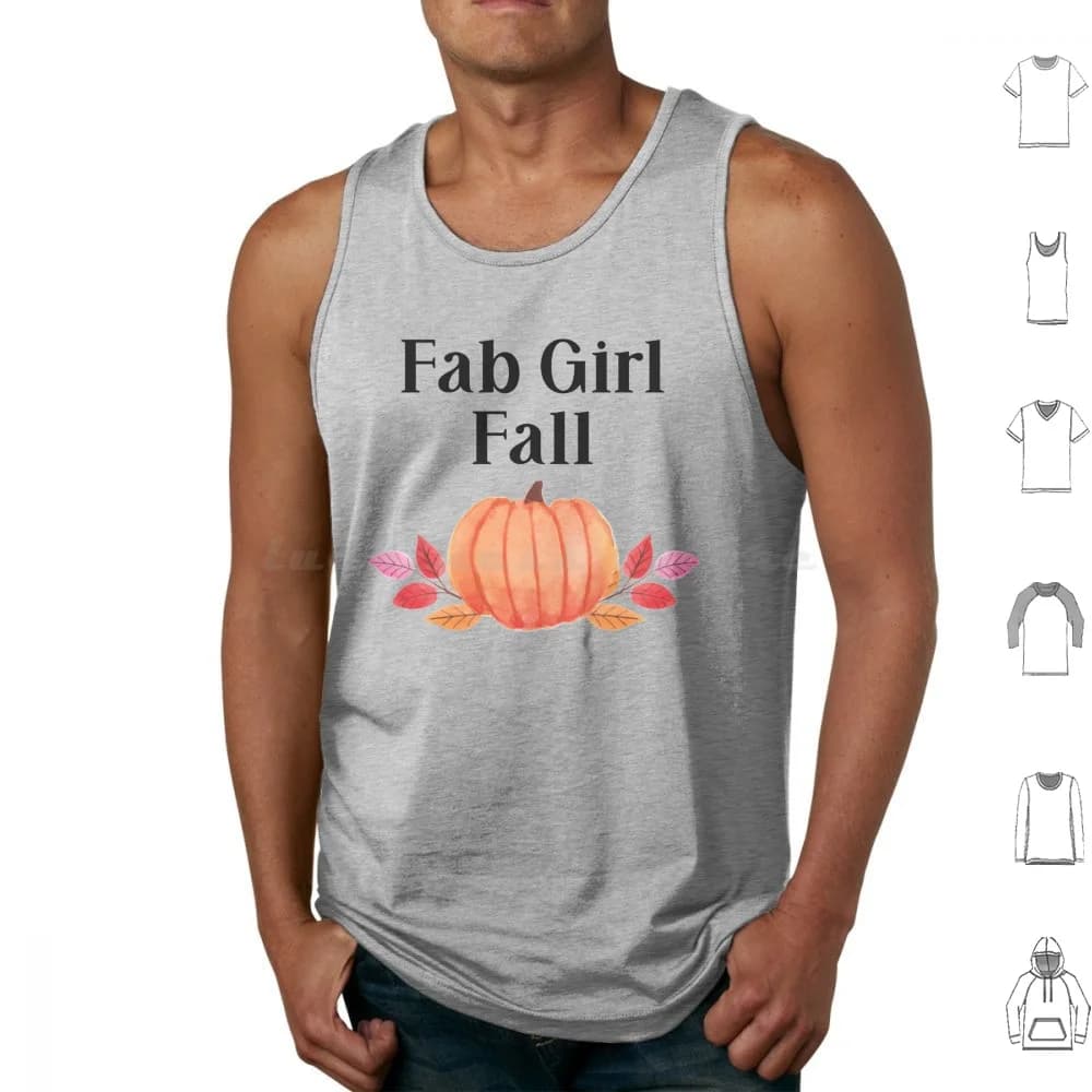 Fab Girl Autunno Canotte Gilet senza maniche Autunno Amante dell'autunno Citazioni autunnali Canzone Parodia Autunno Basic Cultura pop Zucca Spezie