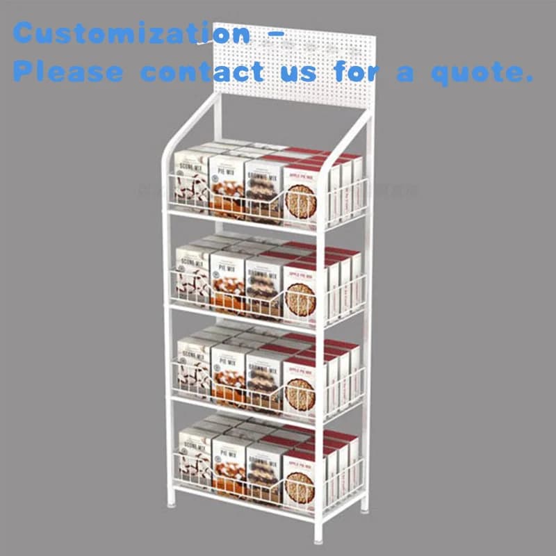 personalizzato. Supermercato al dettaglio Candy bar Negozio di patatine Scaffale per alimenti in metallo Snack Frutta secca Catering al cioccolato Stand Espositore per alimenti