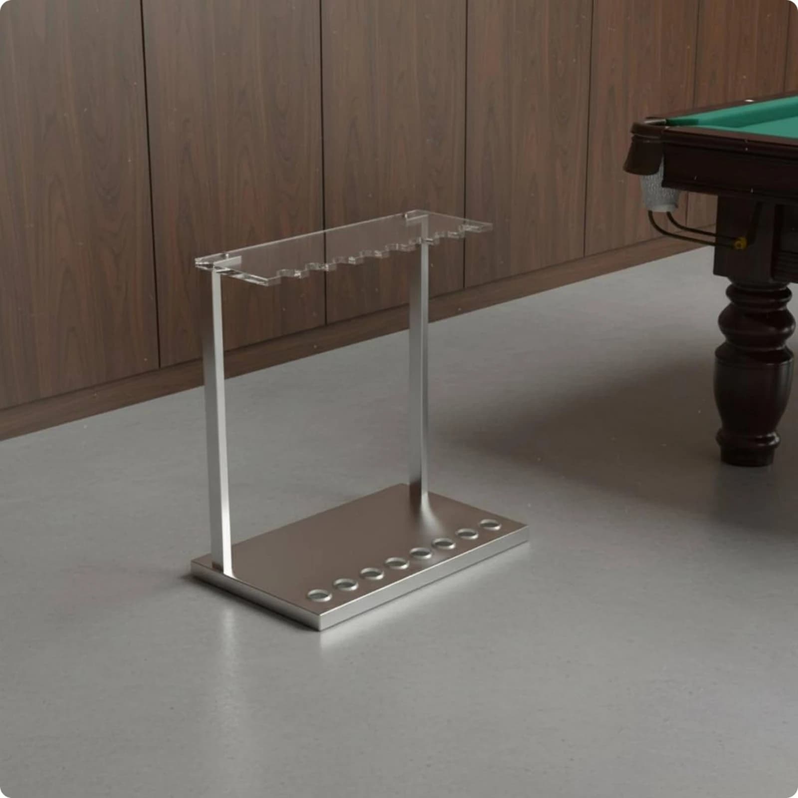 Acrylic Pool Cue Rack Long-Lasting Sports Storage for Game Room