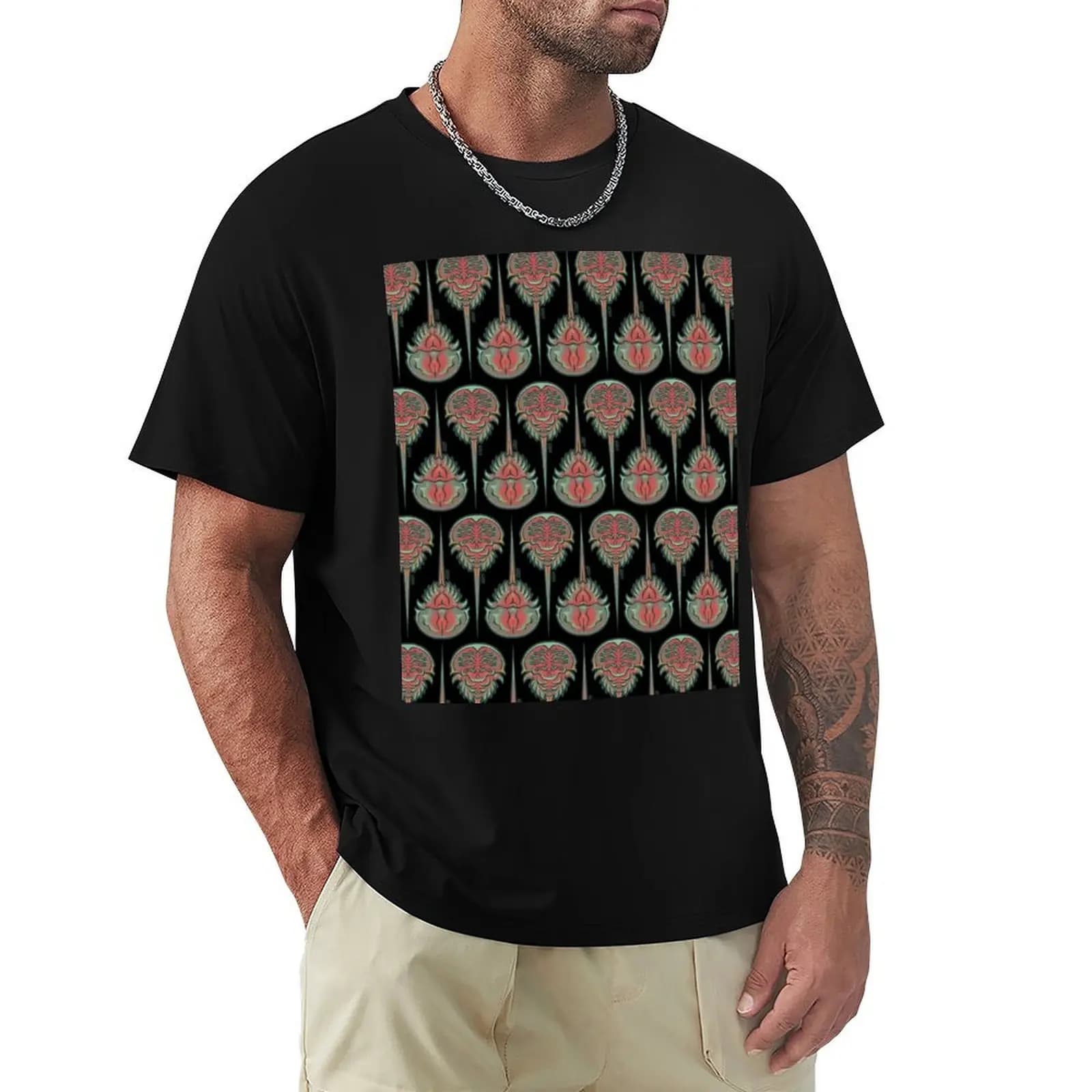 T-shirt Horseshoe Crab T-shirt basic a maniche corte in misto cotone