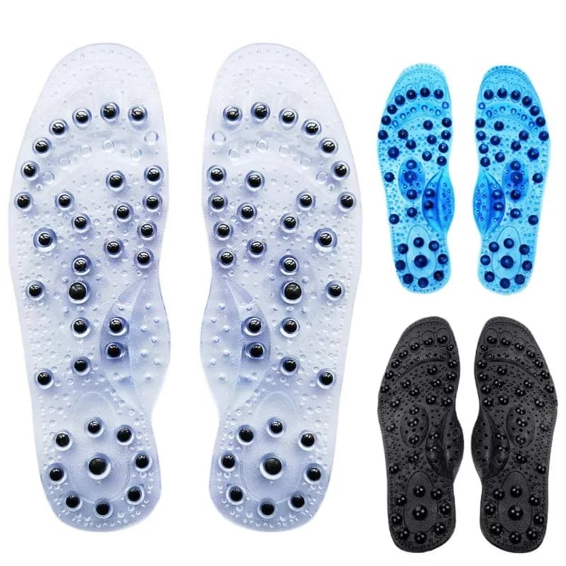 68 Solette magnetiche per scarpe con massaggio dei punti di agopuntura in pietra magnetica - Piastrelle magnetiche in PVC