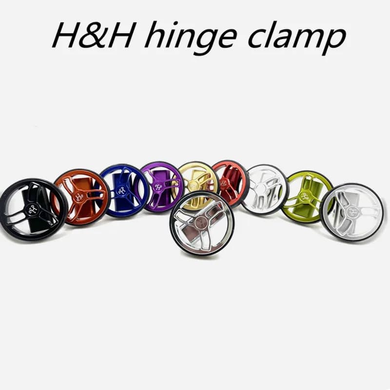 1 pair of H & H ID4 buckles with round zipper C set of buckles for ultralight clamp bike brompton