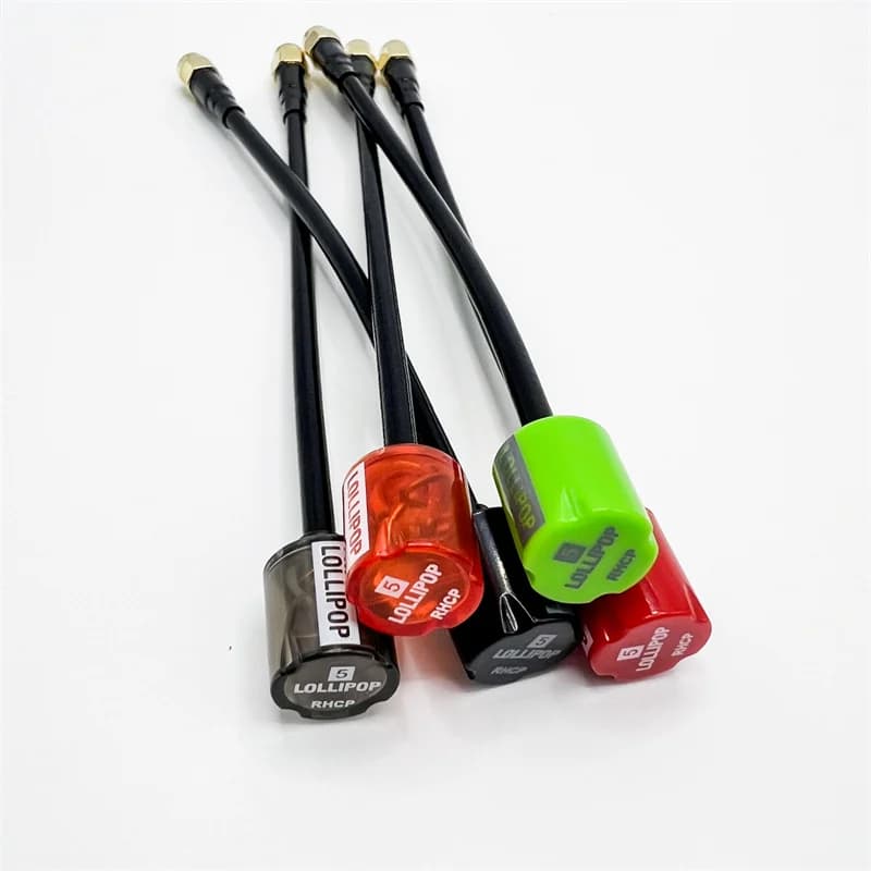 NUOVA Antenna FPV Micro Lollipop 5 RHCP 5.8G da 60mm ad Alto Guadagno 2.8dBi SMA per Trasmettitore e Ricevitore Drone RC
