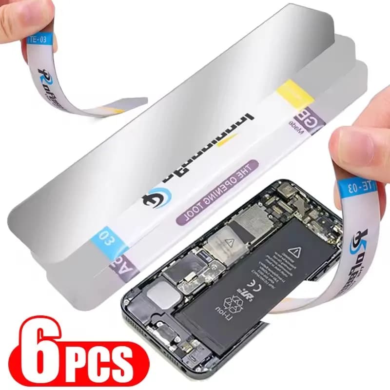 6/1 PC Lama in acciaio inossidabile Morbida e sottile Leva Spudger Strumenti di apertura della batteria dello schermo del tablet del telefono cellulare per Samsung iPhone iPad Opener