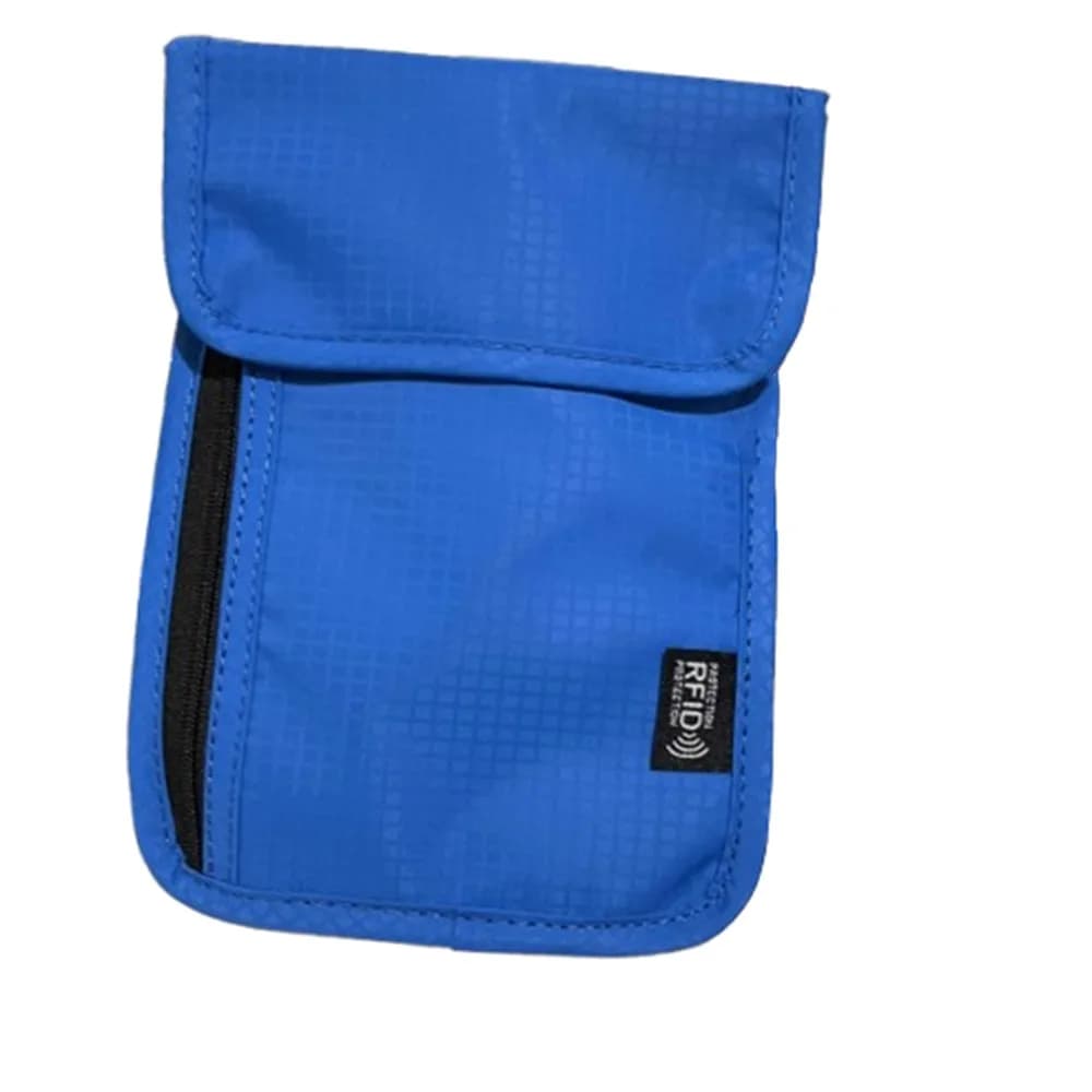 Borsa Antifurto RFID da Collo per Passaporto, Portafoglio Multitasche da Collo con Blocco RFID, Custodia Multifunzione per Documenti e Carte di Credito da Viaggio