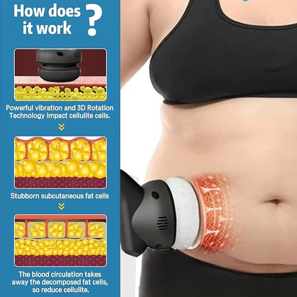 Fascia Pistola Vibrazione Muscolare Massaggio Fitness Bruciagrassi Massaggiatore Fisioterapia Anti-Cellulite Corpo Dimagrante Penetrazione vibrante