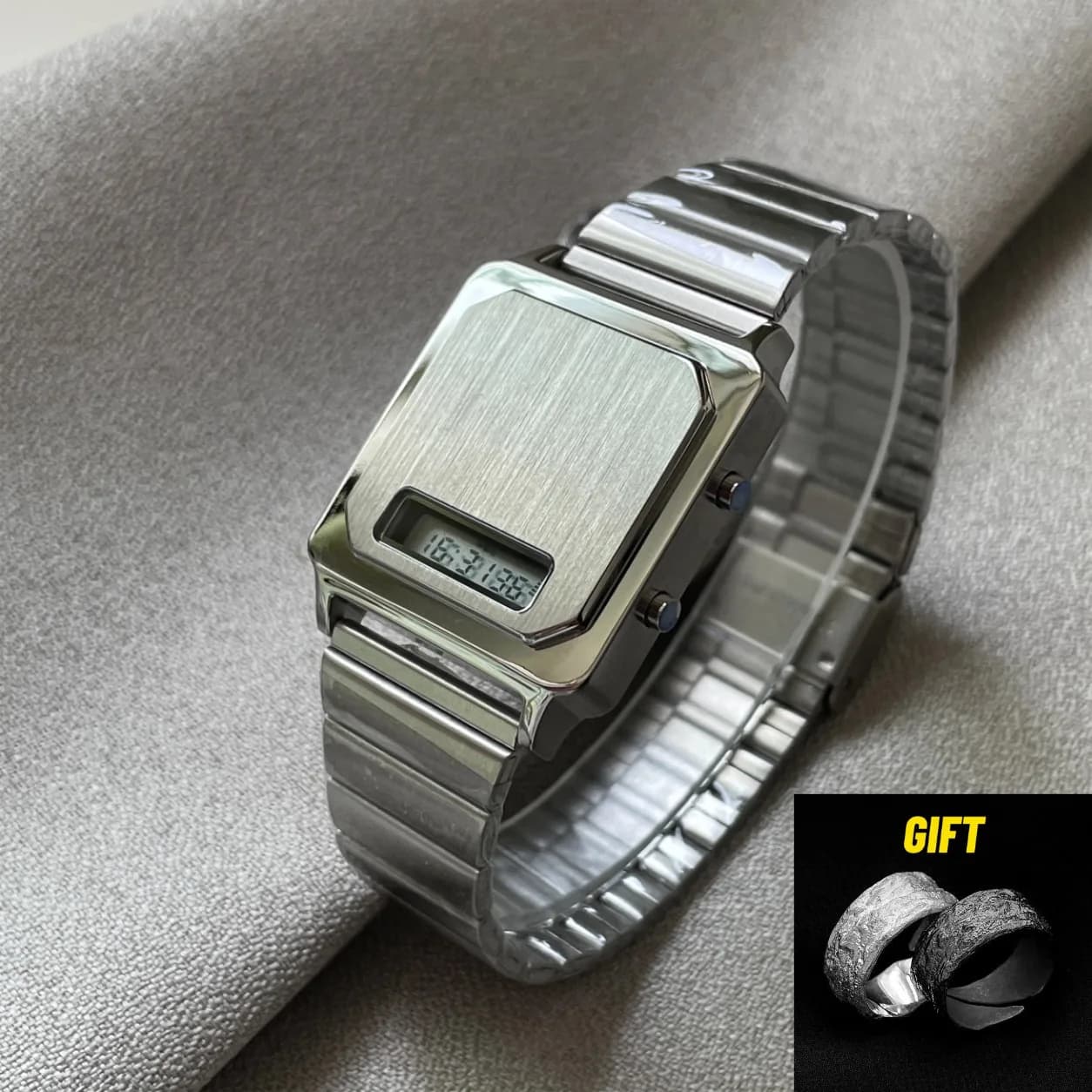 CILOA2025 brand new man square electronic watch simple luxury gift high quality waterproof