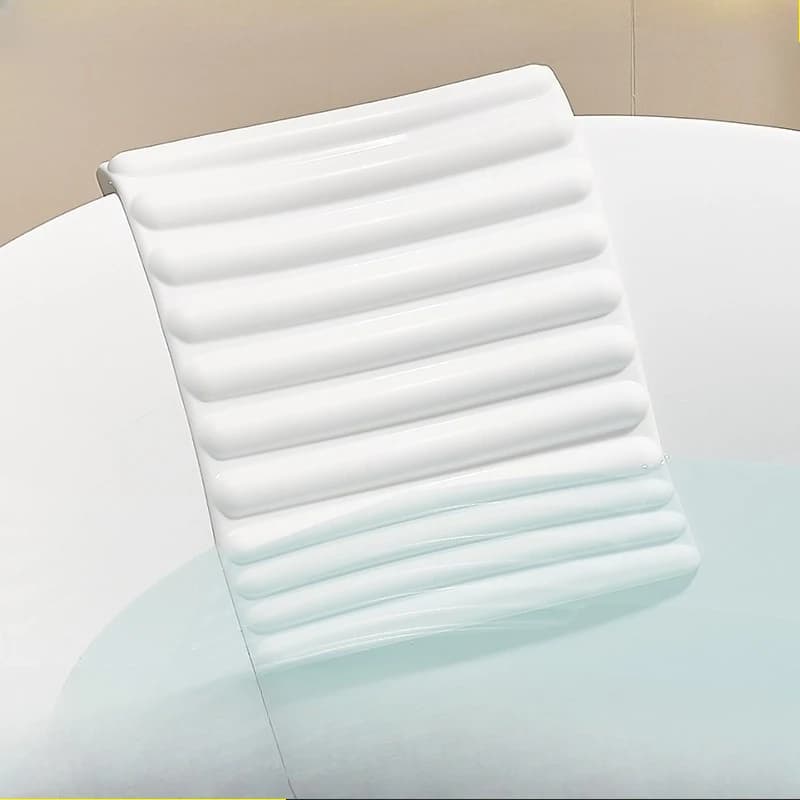 Cuscino da bagno ergonomico per la casa, cuscino poggiatesta in memory foam morbido silicone impermeabile antiscivolo per vasca da bagno, relax, spa