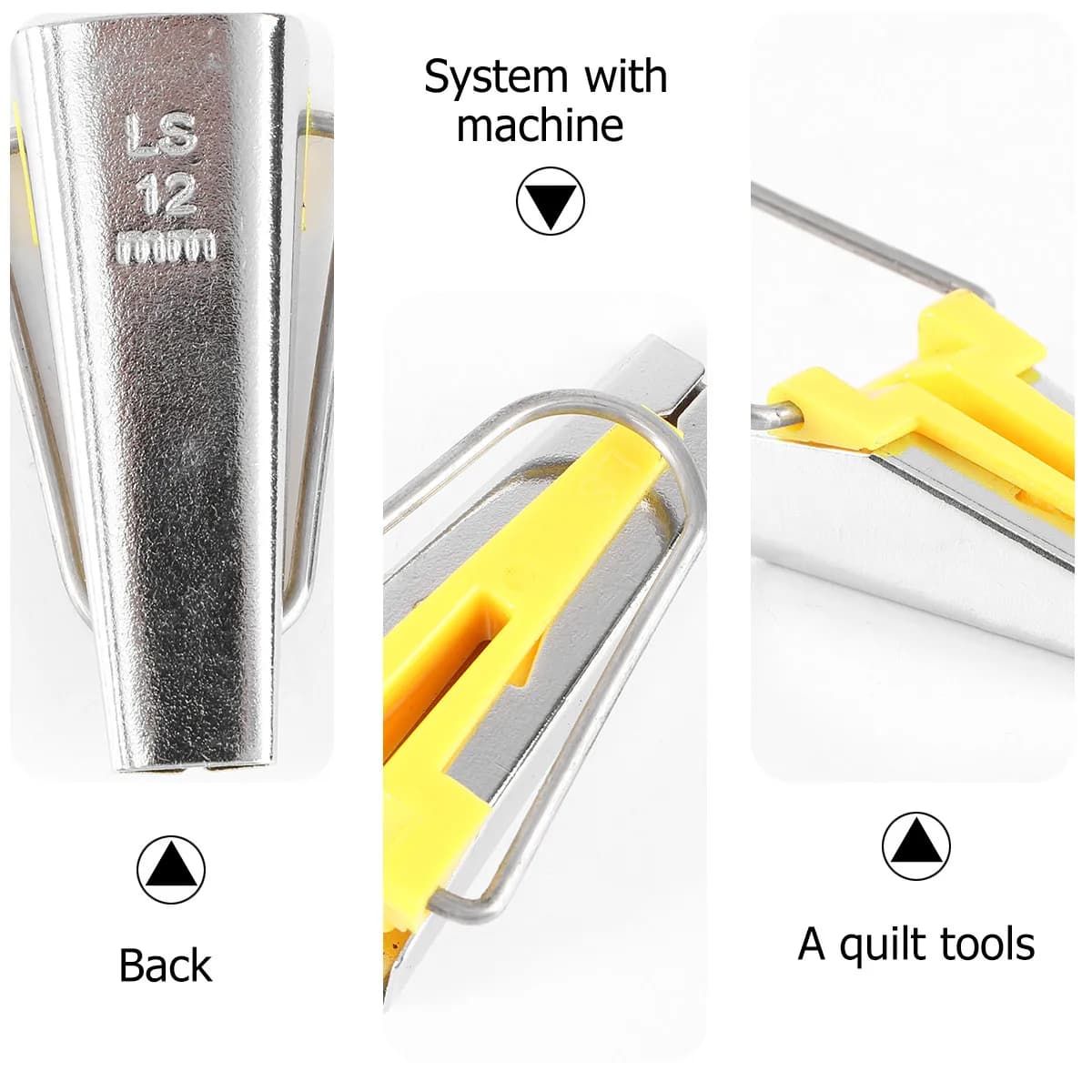 Kit per Creare Nastri a Bias, Strumenti per Cucito e Quilting, Giallo, 12mm, Attrezzo di Precisione per Piegatura, per Cucito e Artigianato