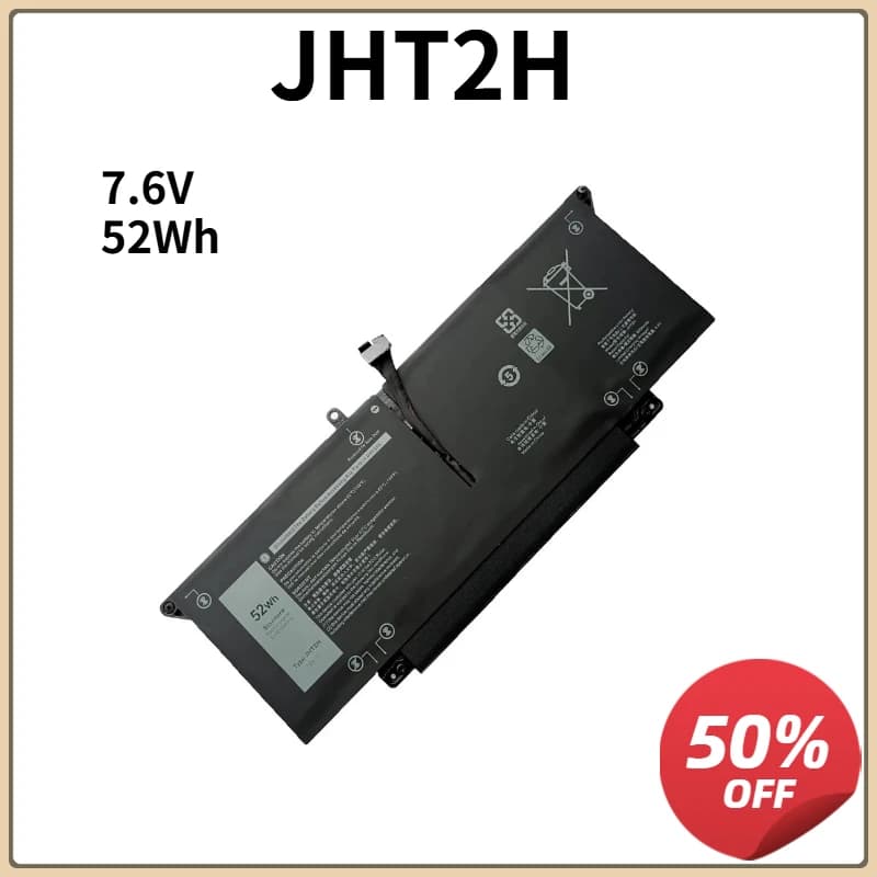 52Wh JHT2H Laptop Battery for Dell Latitude 7310 7410/7410 Chromebook Enterprise Series P34S P34S001 Y7HR3 35J09 4V5X2 HRGYV