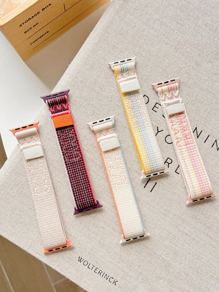 Per cinturino Apple Watch 45mm-44mm 49mm 42mm-40mm-46mm 41mm 38mm Correa cinturino in nylon iWatch serie 10/ultra2/8/9/6 Se 7 band
