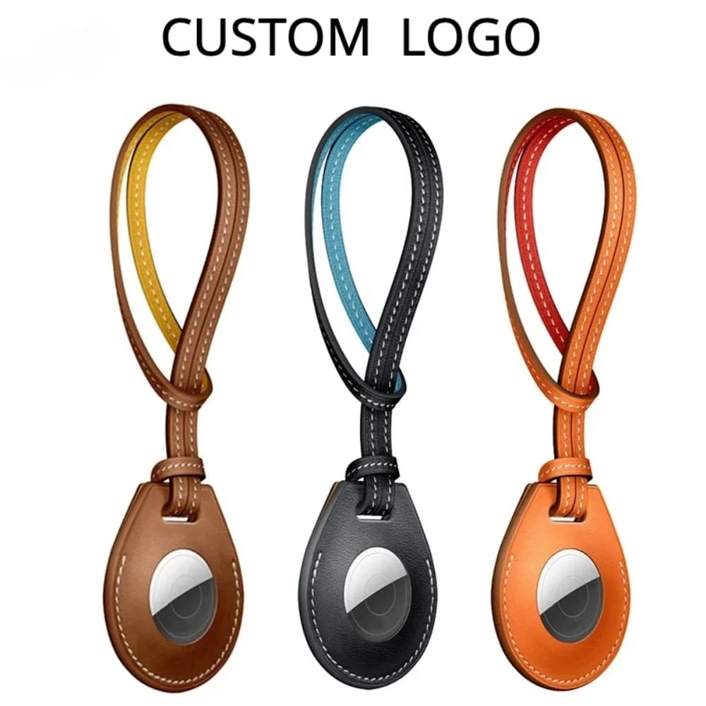 Custom Protective Case for Position Tracker for Airtag Keychain Leather Keychain for Men and Women Keyring with Laser Engraving