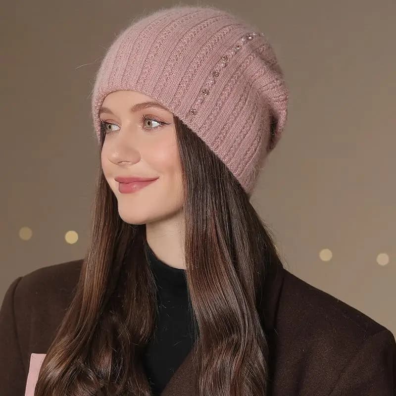 New Fashion Women's Winter Hat Decorating Hot Winter Beret for Women's Casual Streetwear Knitted Hat
