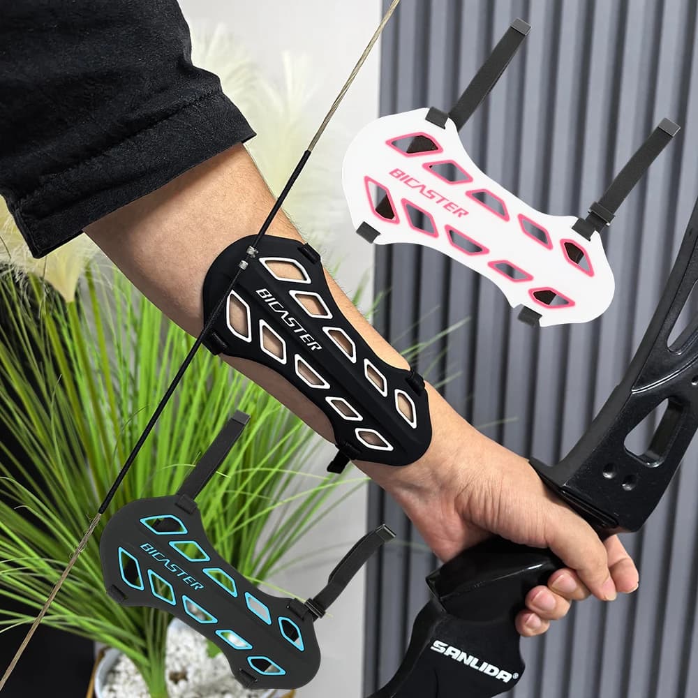 1pc tiro con l'arco parabraccia in silicone ricurvo arco lungo tradizionale arco composto tiro con l'arco da caccia accessorio per la protezione del braccio